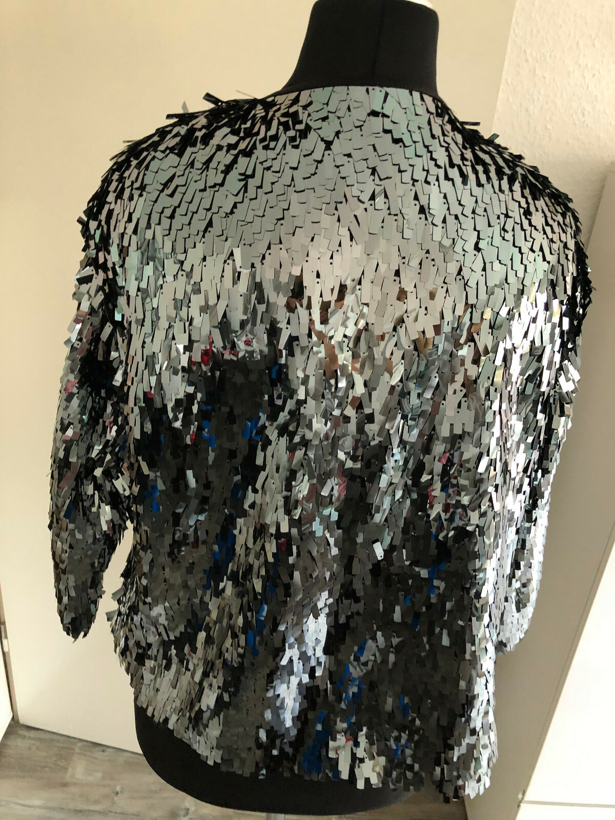 Paillettenjacke Jacke mit Pailletten Mint Grün gr.L Neu 
