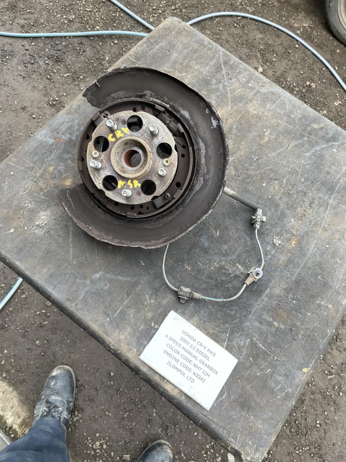 Honda CR-V Mk3 2007 2.2 Diesel - Near Side Rear Wheel Bearing Hub