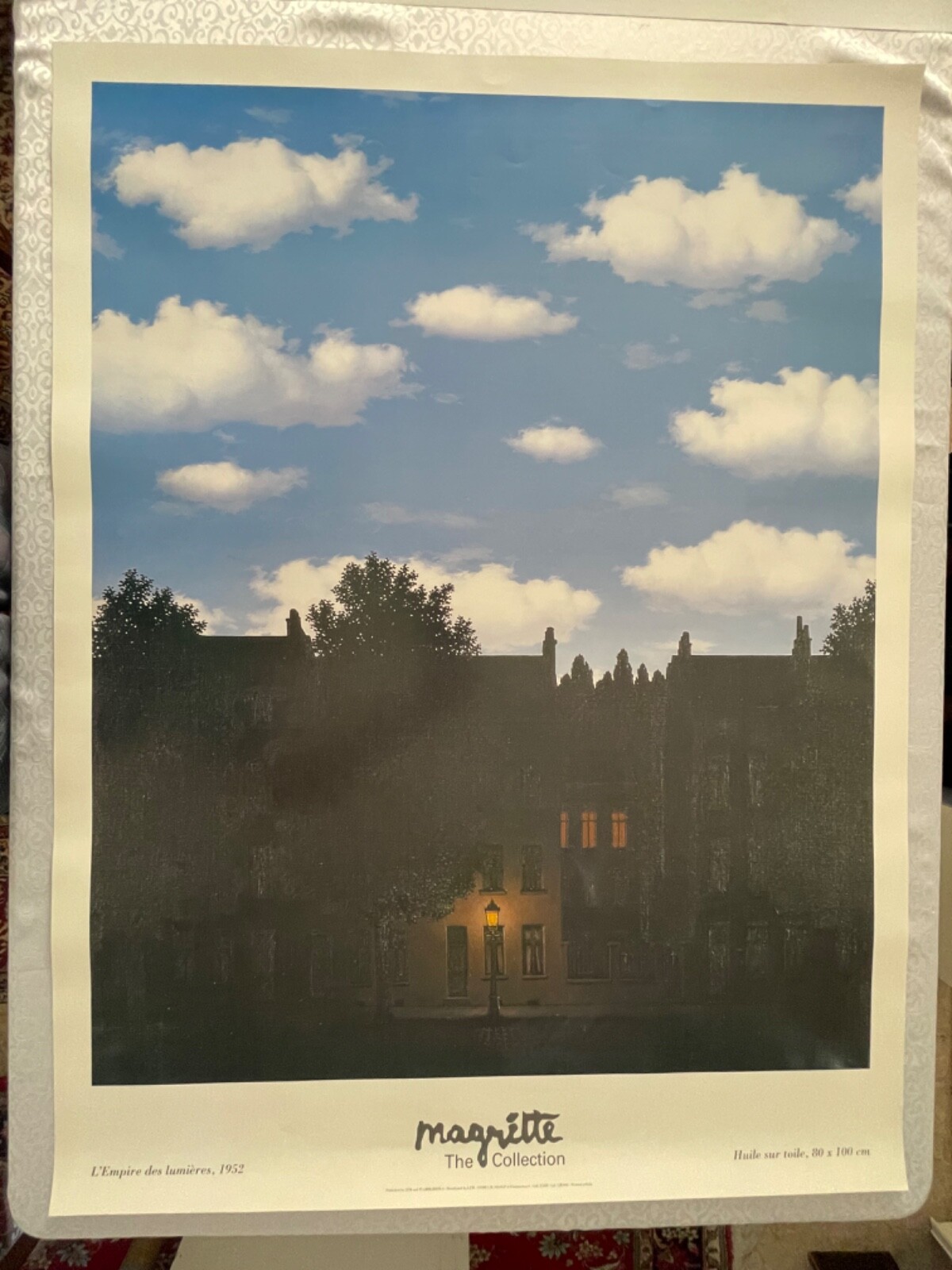 RENE MAGRITTE, 'L'EMPIRE DES LUMIERES, 1952' RARE AUTHENTIC