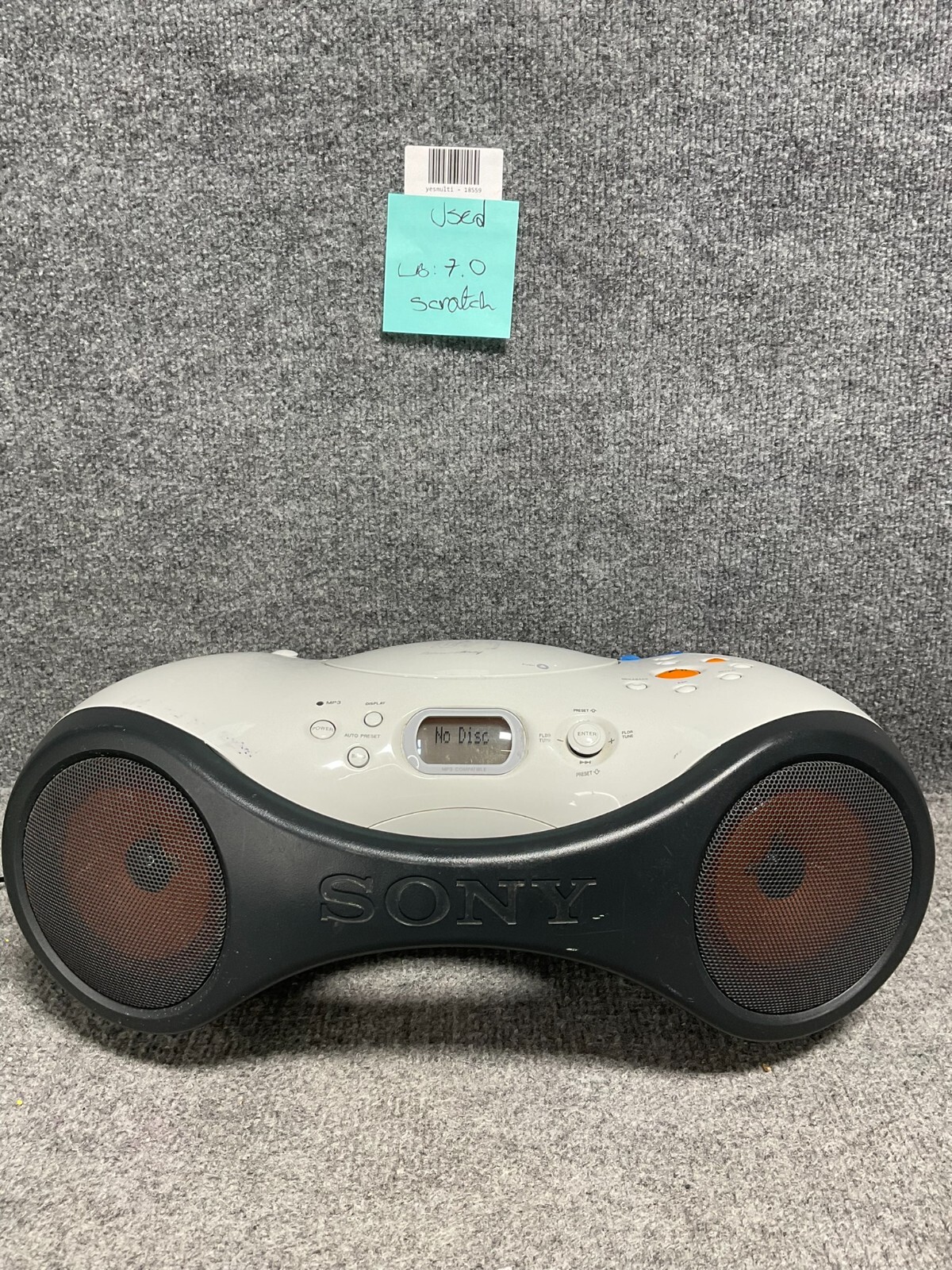 Sony S2 CD AM/FM Radio Boombox ZS-X3CP, Personal