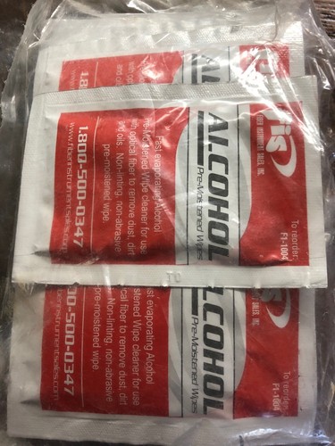 IBC Brand Cleaner, FIS Cleaner Tape, FIS Alcohol Pads, Fiber Optic Cleaner Lot