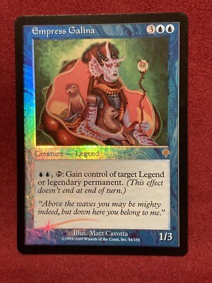 MTG - Empress Galina Foil Invasions Light Wear Never Played