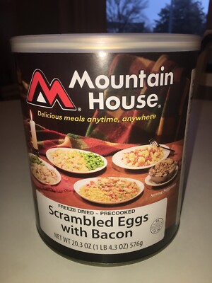 Mountain House Scrambled Eggs with BACON! Survival Freeze dried (Not Augason)