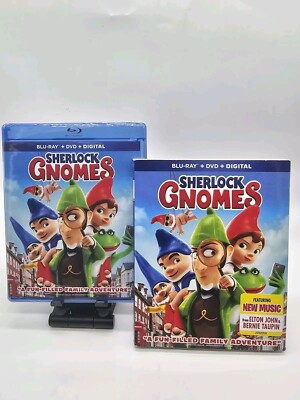 Sherlock Gnomes Blu-Ray + DVD + Digital Brand New Factory Sealed 2 Disc Set 