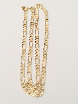 Pre-owned Figaro Chain Real 10k Yellow Gold Men Women  Necklace 20" 20 Inch 5 Mm 5mm Unisex