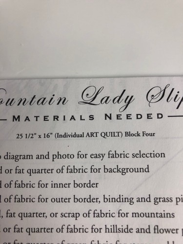 Petals Of My Heart Mountain Lady Slipper Art Quilt Pattern Block Four