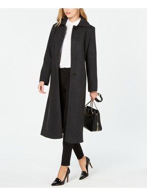 

JONES NY Женская Черная Зимняя Куртка На Пуговицах Пальто, Черный, JW9MS420