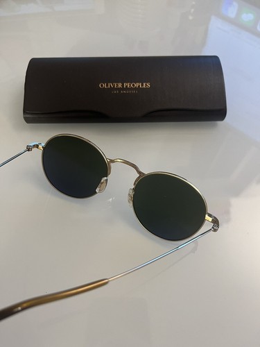 Pre-owned Oliver Peoples Weslie Polarized Sun 49-20-145 Mm In Dk Azure Ov1282st Msrp$691 In G-15