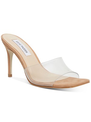 

STEVE MADDEN Женские бежевые стеганые сандалии с квадратным носком на шпильках без шнуровки 9 м, Бежевый, AVOI01S1
