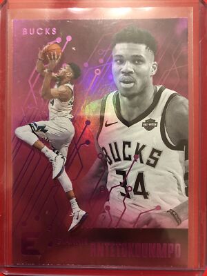 GIANNIS ANTETOKOUNMPO  2019-20 PANINI CHRONICLE (PINK ESSENTIALS) (BUCKS)