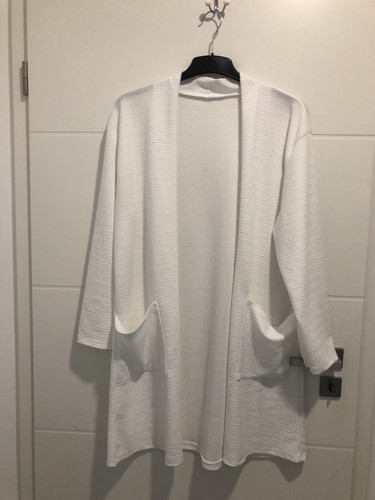 Tunika  Shirt Bluse Jacke Weste Cape weiss 46 48