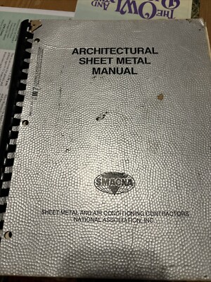 architectural sheet metal manual 4th ed. 1987, 3rd printing 1989   Plasti Comb