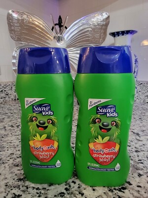 Lot of 2 Suave Kids Body Wash Strawberry Blast 12 oz