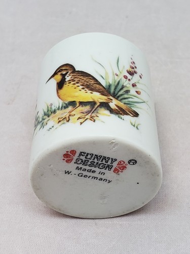 Funny Design Ceramic Candle Holder made in West Germany - Robin
