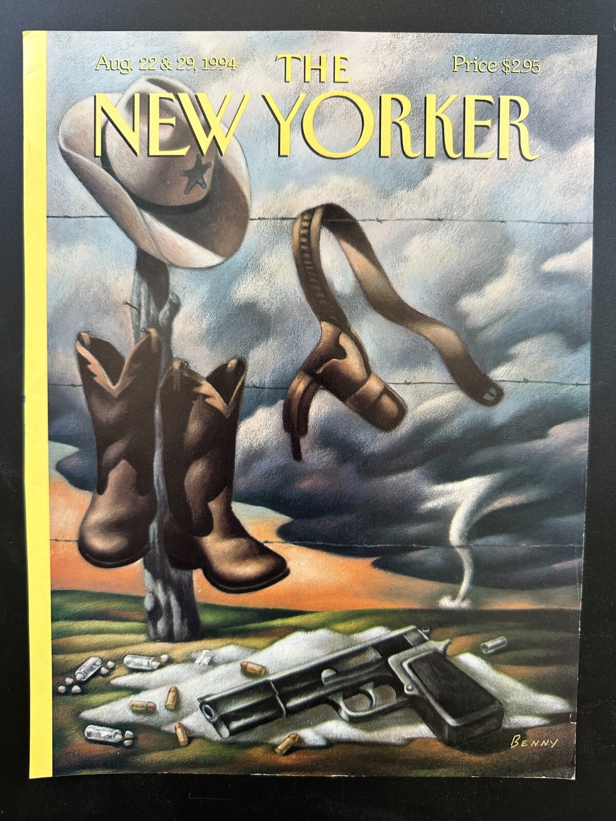 New Yorker Magazine Cover Only August 22 / 29 1994 - Texas Ranger