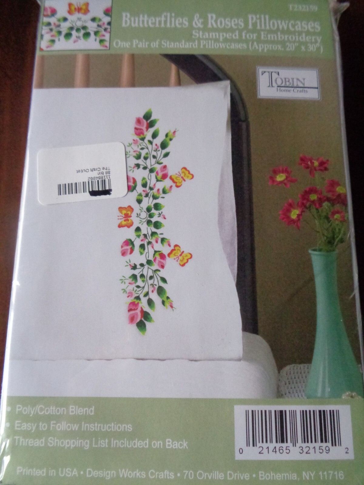 Tobn Stamped Pllowcase Par, 20" X 30" -  | Stamped