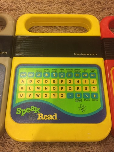 Vintage Lot of Texas Instruments Speak and Spell, Speak and Read, Speak and Math