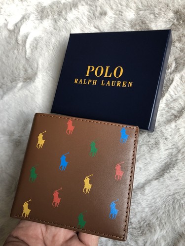 Polo Ralph Lauren Wallet Leather All Over Multicolor Pony Polo Ralph Lauren Wallet Leather All Over Multicolor Pony