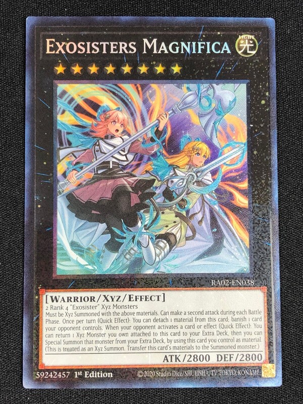 YUGIOH EXOSISTERS MAGNIFICA RA02-EN038 1ST COLLECTORS (NM YUGIOH EXOSISTERS MAGNIFICA RA02-EN038 1ST COLLECTORS (NM