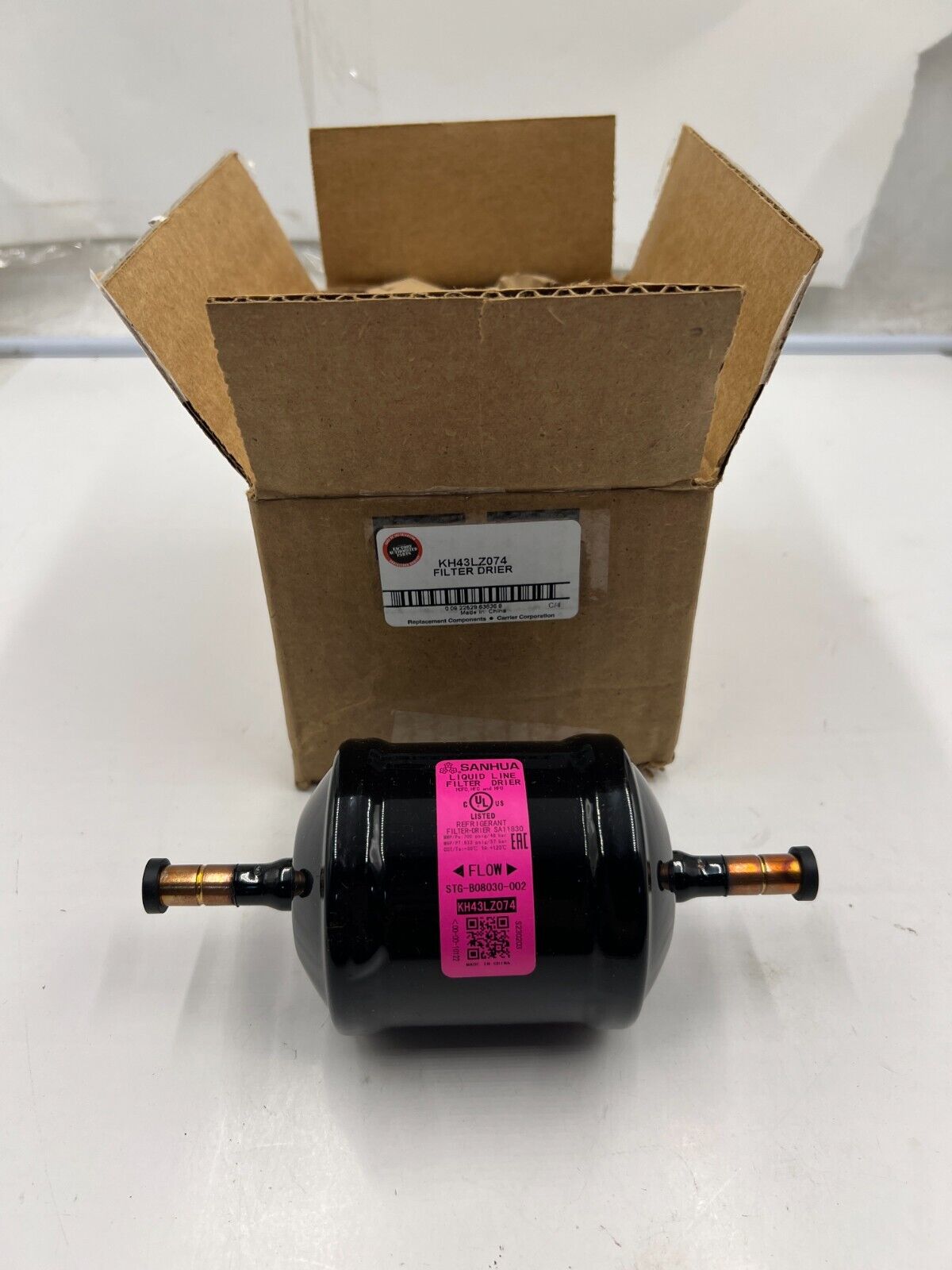 Carrier Hvac Genuine OEM Liquid Line Filter Drier KH43LZ074 Carrier Hvac Genuine OEM Liquid Line Filter Drier KH43LZ074