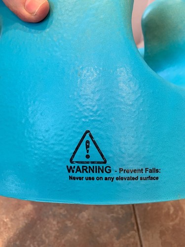 Bumbo Baby Seat Chair Turquoise w/ Safety Straps