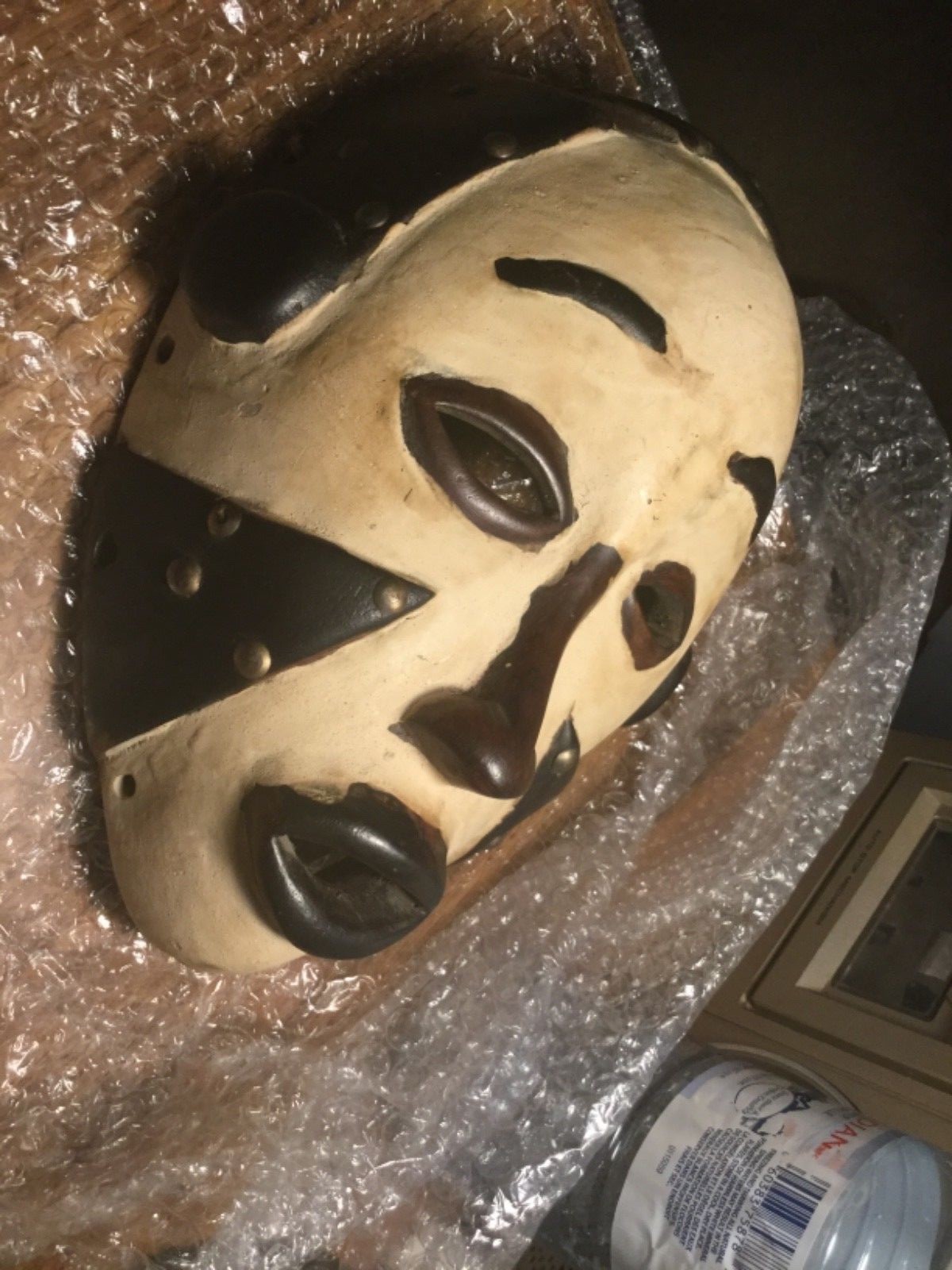 African Wood Mask- Used - 10”x 7” -  See Pics