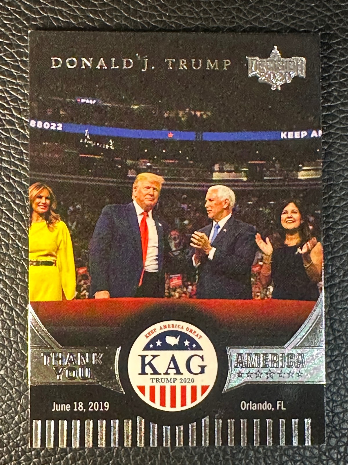 2020 Decision Thank You America KAG Silver Foil Donald Trump