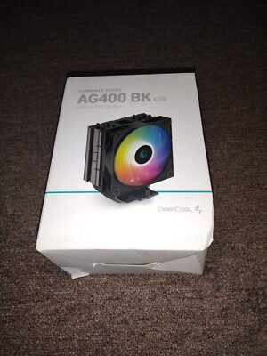 DeepCool AG400 BK ARGB Single-Tower CPU Cooler, 120mm Static ARGB Fan Gammaxx