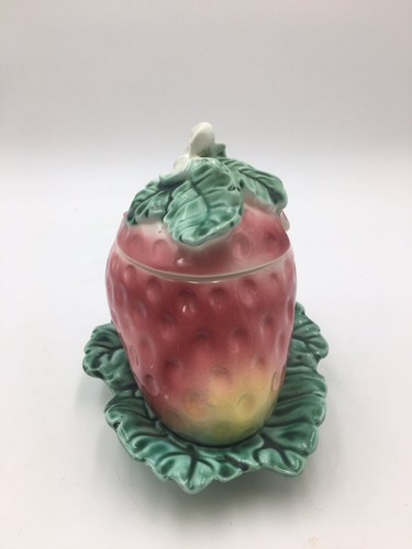 VIKING HAND MADE STRAWBERRY JAM POT JAPAN