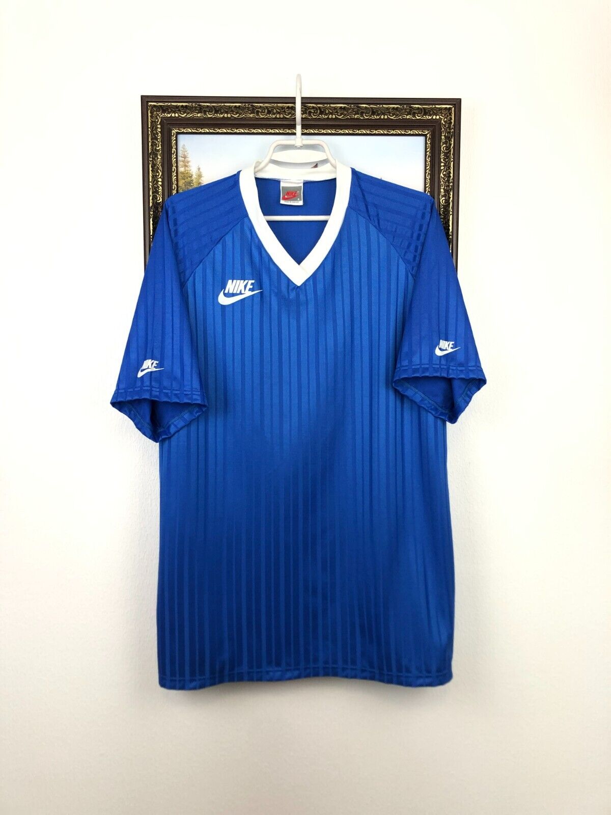 上品なファッション Vintage Mens Jersey Soccer Shirt Template Football Nike 90's ウェア