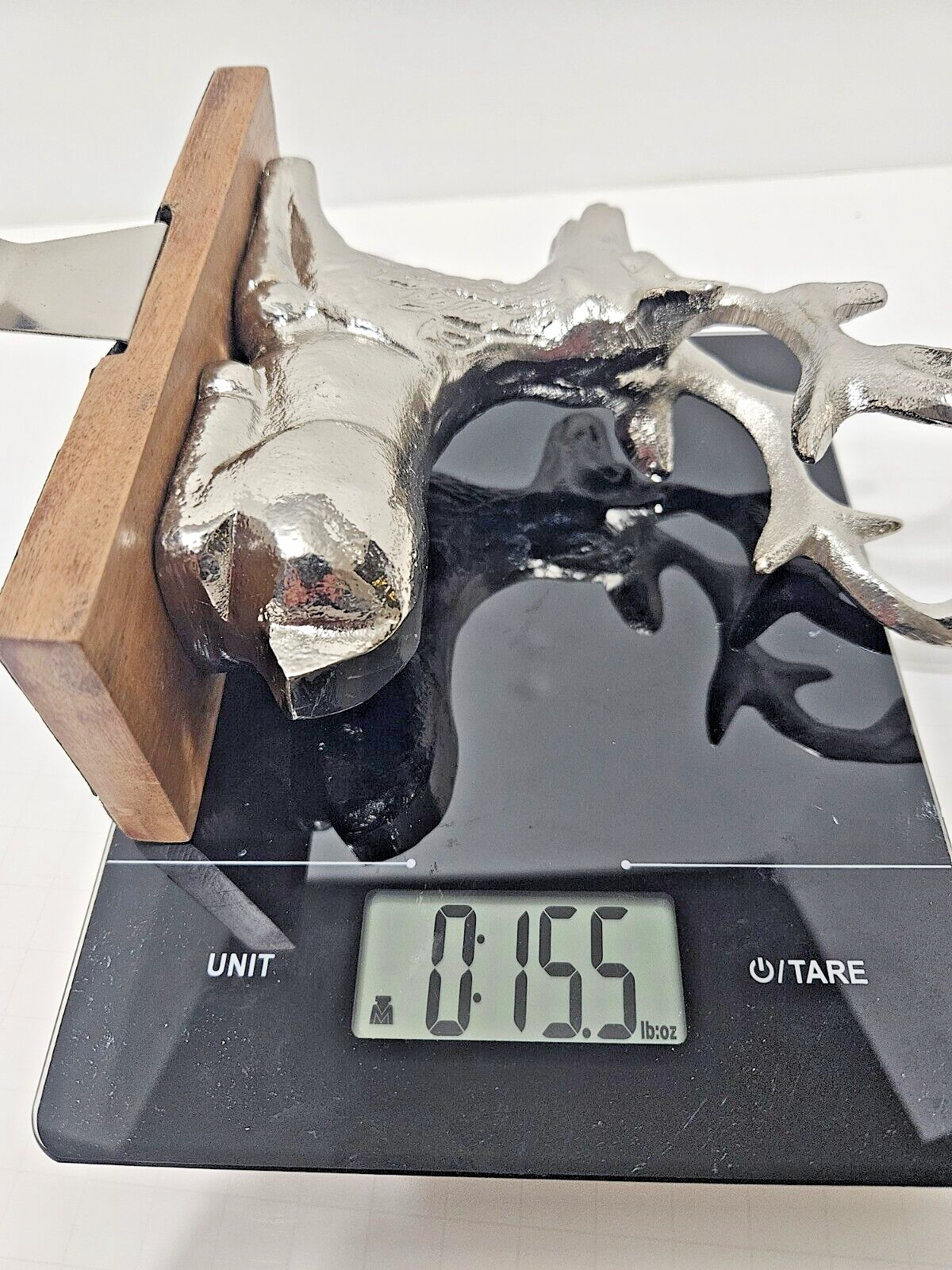 North Spruce Lane Metal Reindeer Mantle Stocking Hanger Holder Hook