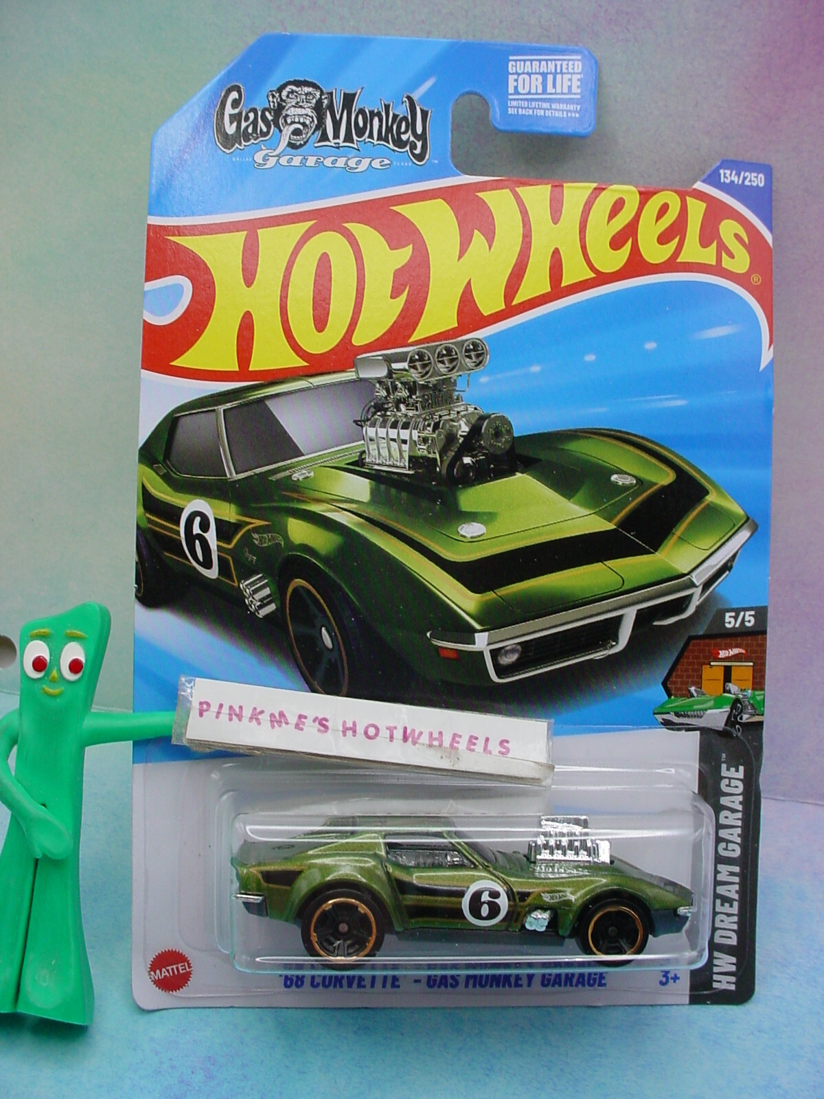 2025 Hot Wheels '68 CORVETTE GAS MONKEY GARAGE #134 🐒 Green