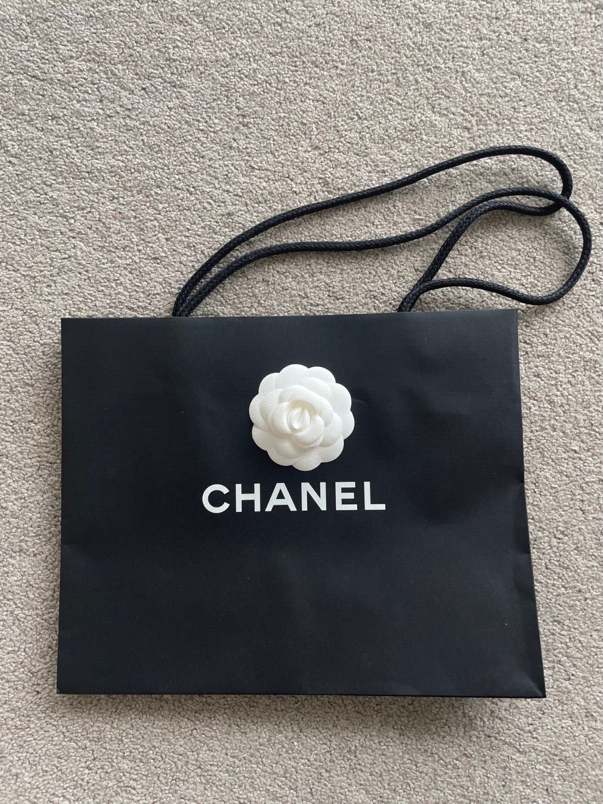 chanel shopping paper bag