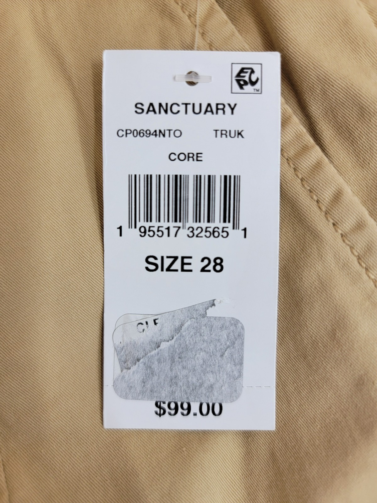 Sanctuary Rebel Cargo Pants Women's 28 True Khaki Tapered Leg Button Zip Closure - Picture 20 of 20