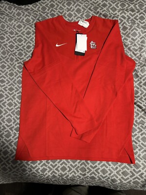 Nike St. Louis Cardinals Cardin Authentic Collection UV 1/4 Zip Pullover Large N