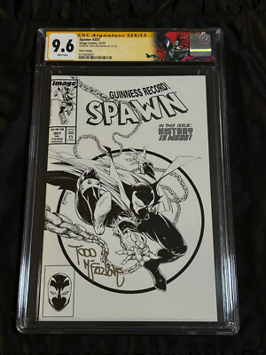 3rd Printing Image 2019 Spawn #301 CGC 9.6 NM+ / White Pgs Todd McFarlane SIGNED