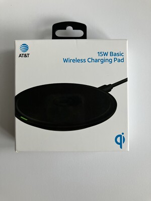 AT&T 15W Fast Charge Wireless Charging Pad Black