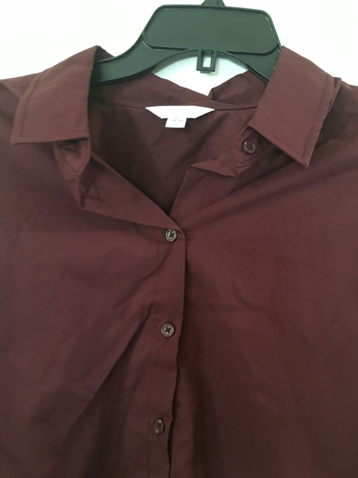 TIME AND TRU Women’s Black Core Button Front Long Sleeve Shirt Red Many sizes