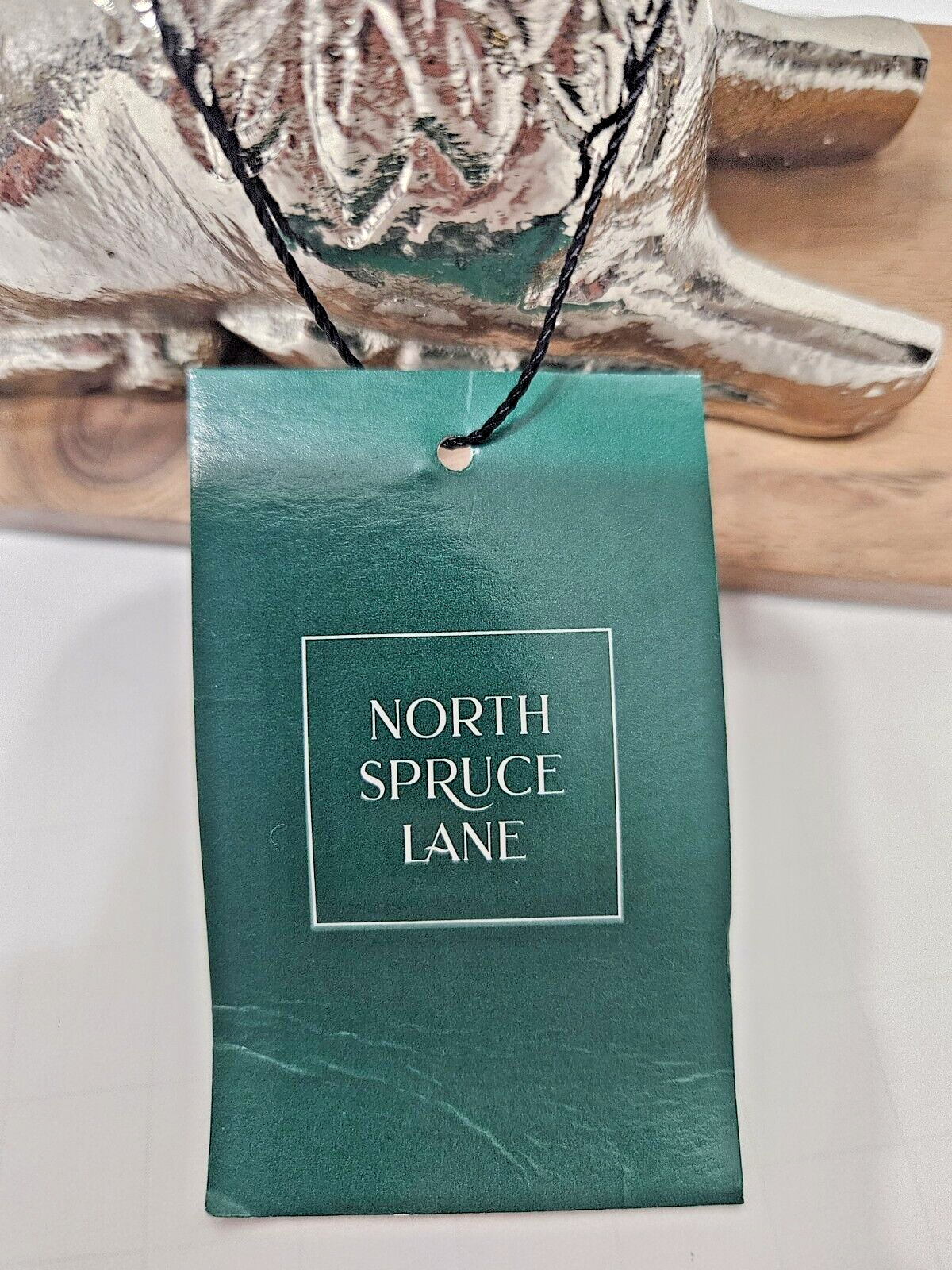 North Spruce Lane Metal Reindeer Mantle Stocking Hanger Holder Hook