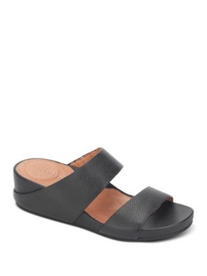 GENTLE SOULS KENNETH COLE Женские черные босоножки на танкетке со змеиным узором Gisele 8