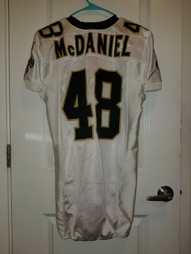 2010 Game Worn/Issued Reebok New Orleans Saints Mcdaniel Jersey Size 46