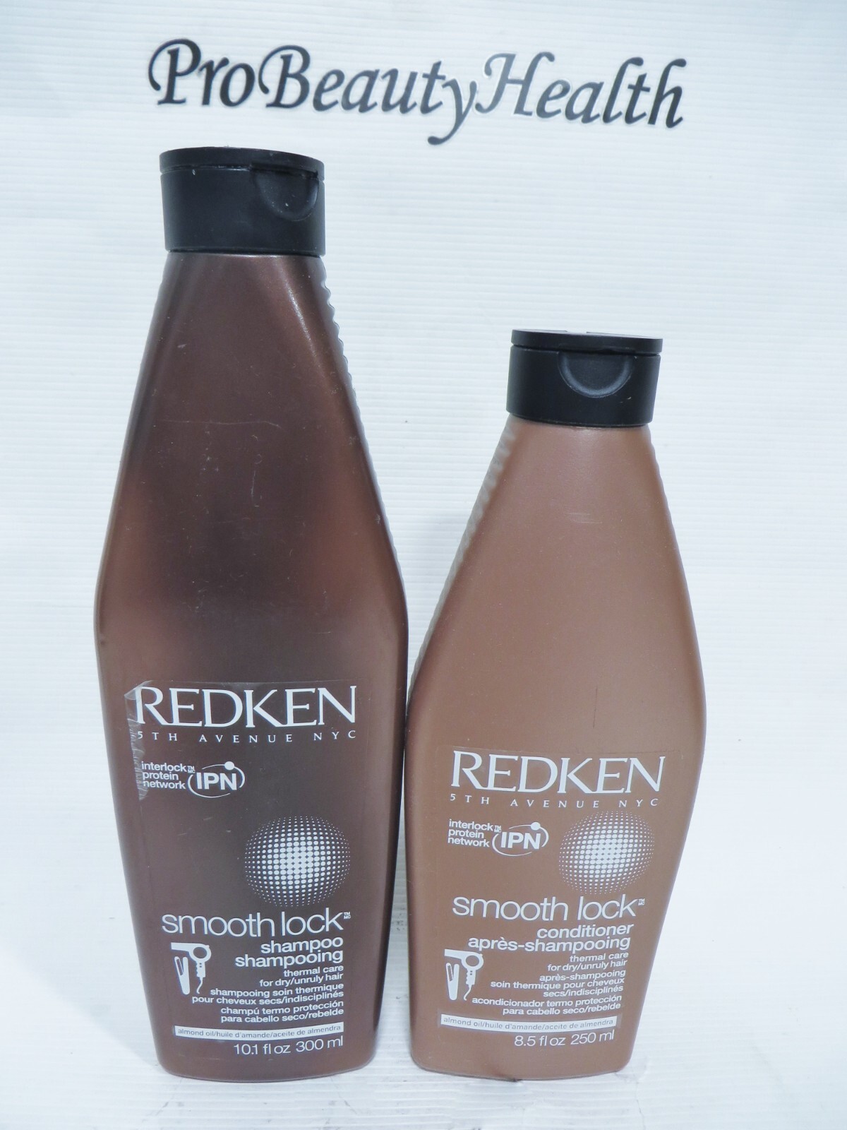 REDKEN SMOOTH LOCK Shampoo 10.1 oz & Conditioner 8.5 oz