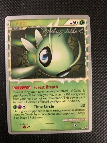Pokemon TCG Celebi 92/102 2010 Triumphant Prime Rare 2012 World