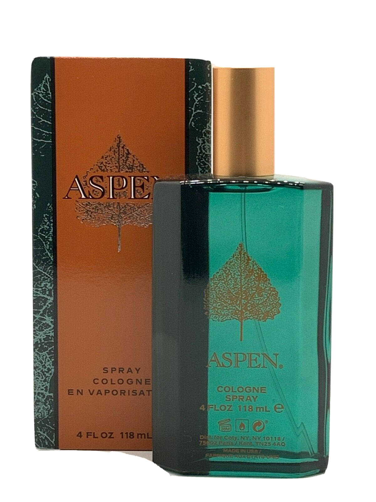 ASPEN by Coty for Men 4 oz Cologne Spray Brand New In Box