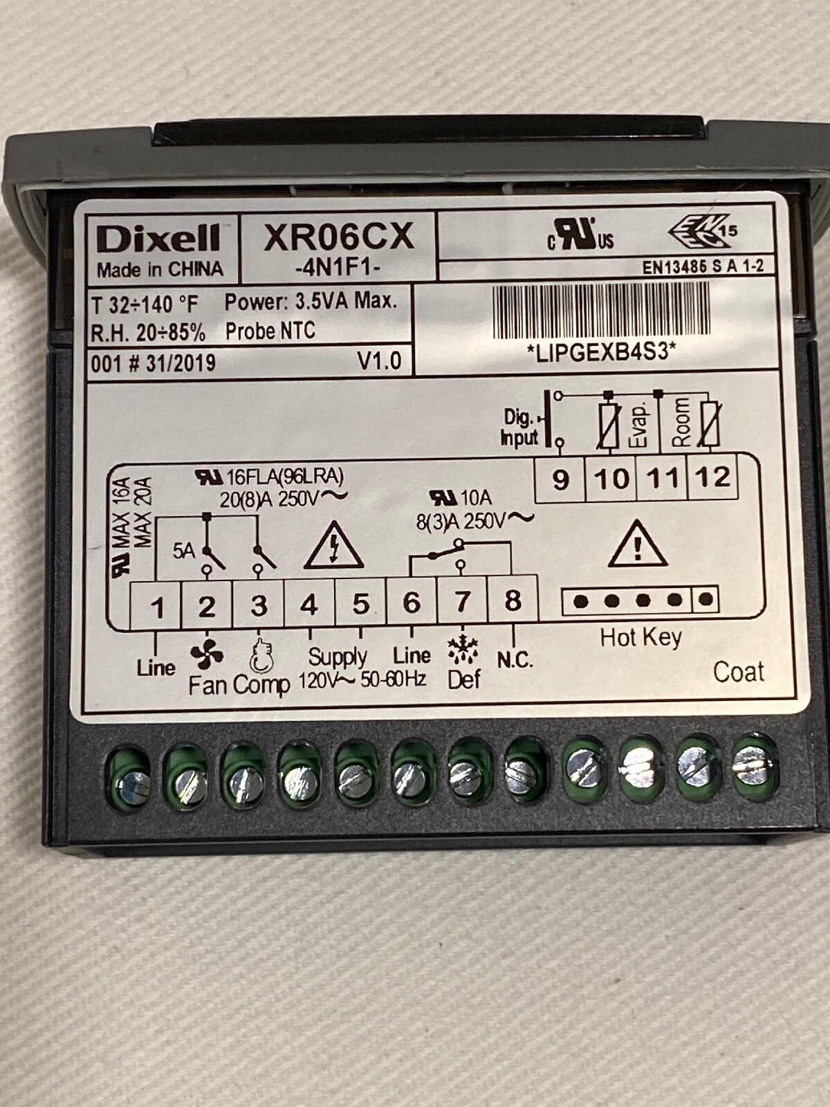 Dixell Temperature Controller XR06CX4N1F1 With Temperature Probes for