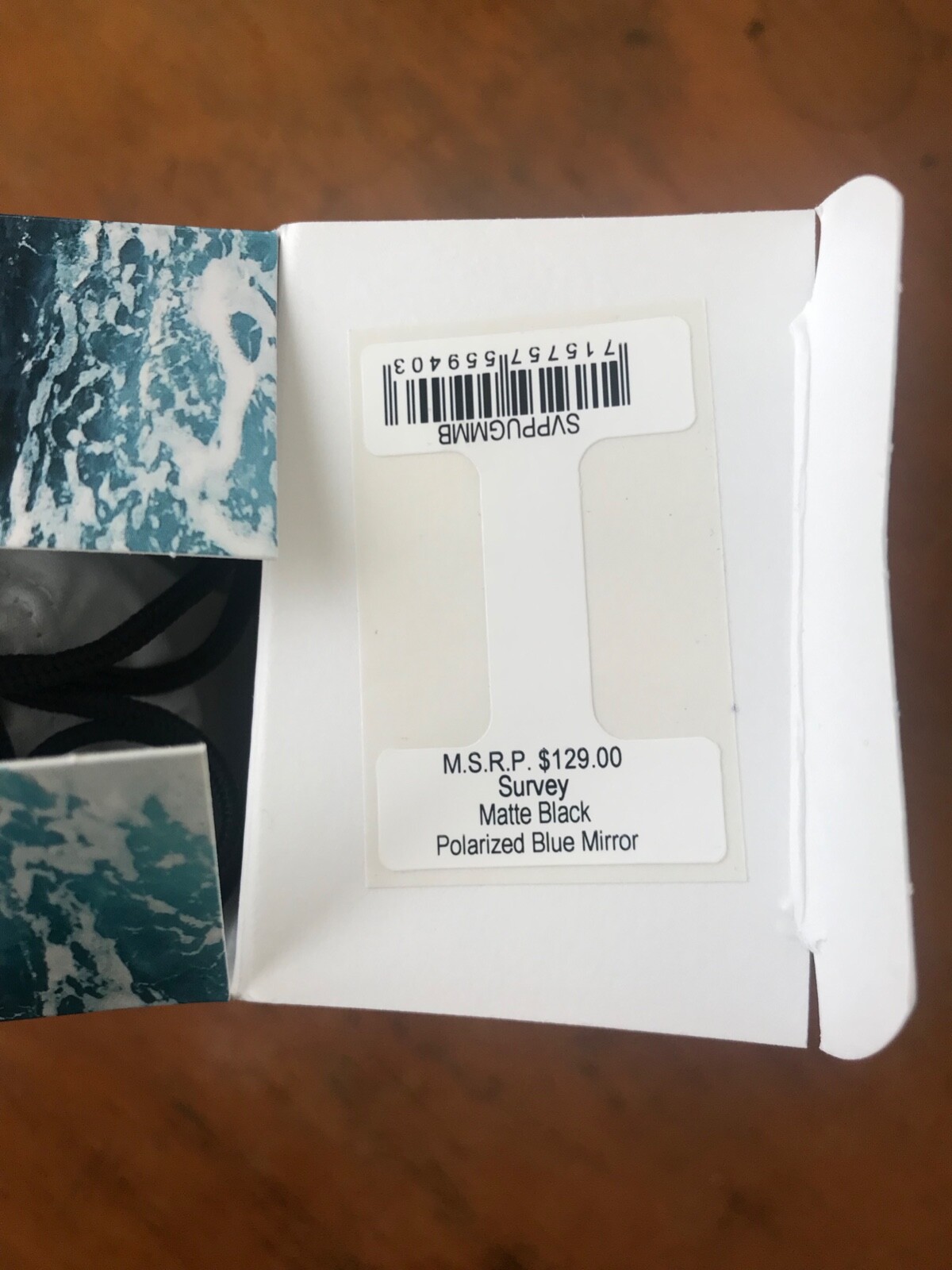 Smith Survey Sunglasses - Matte Black with Polarized Blue Mirror Lenses and Case