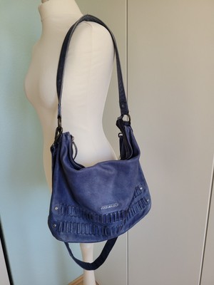 Top Zustand 🌟 Freds Bruder Nappaleder Beuteltasche Schultertasche Cr.-body Blau