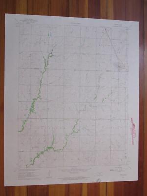 Burns Kansas 1963 Original Vintage USGS Topo Map