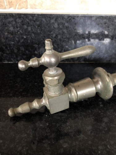 ANTIQUE & UNIQUE silver/brass wall mount faucet/fixture by Central Brass Co.