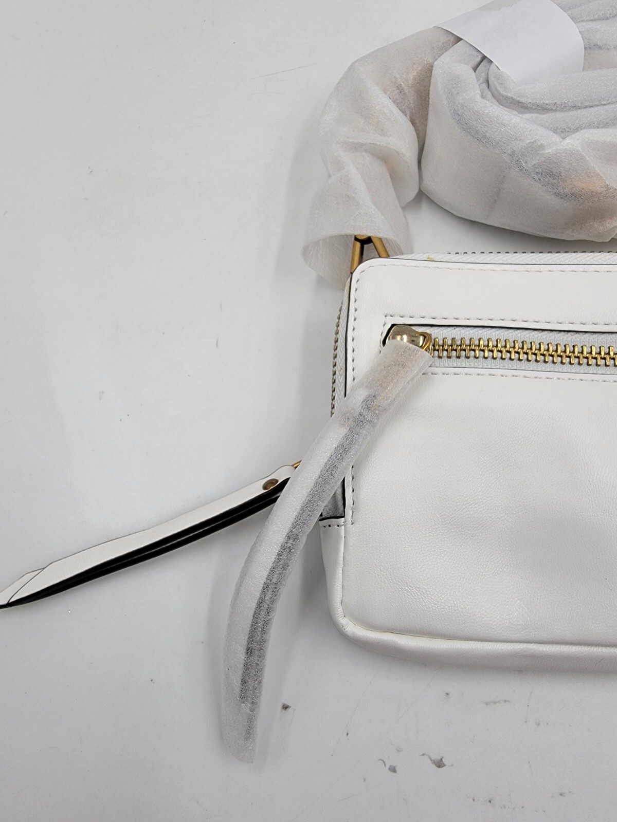 Circus by Sam Edelman Smooth Malibu Slim Crossbody Bag Women's White Zip Closure - Picture 11 of 14